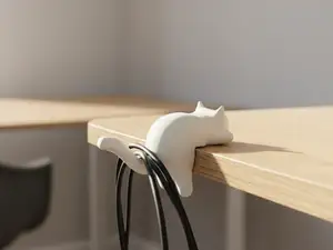 Gancio da Scrivania a Forma di Gatti - Avvolgicavi