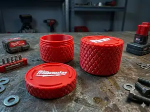 Milwaukee themed threaded stackable container