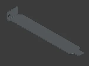 Solid PCI slot cover