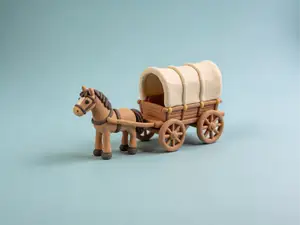 马车-交通工具幼儿认知百科-儿童涂色过家家玩具