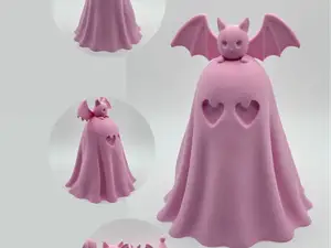 Halloween Ghost & Bat ornament