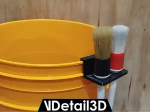 Detailing bucket brush holder