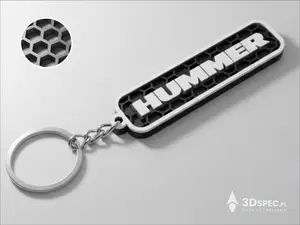 Hummer logo keychain