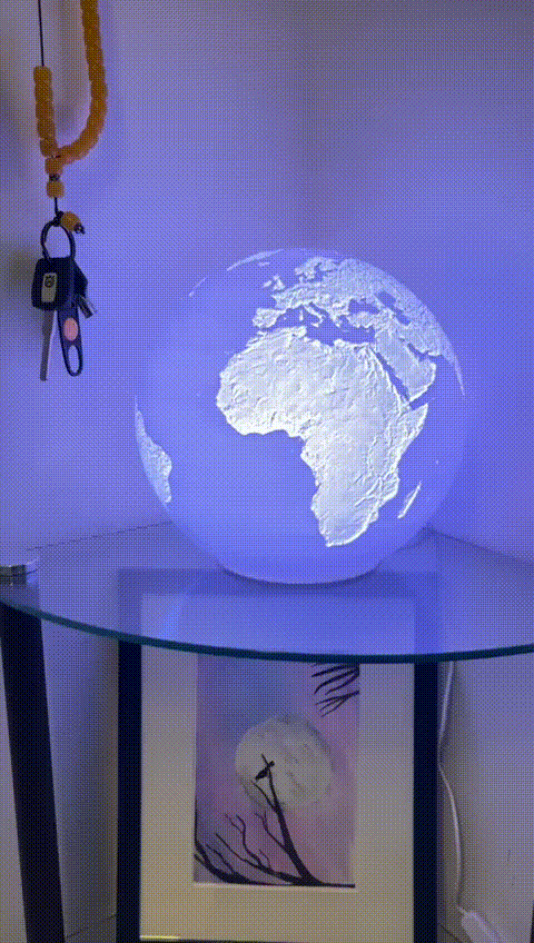 Easy Earth Lamp DIY (Large)