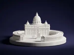 St. Peter's Square & Basilica – 3D Model