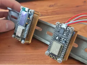 DIN Rail Mount with Adapterplate for ESP8266