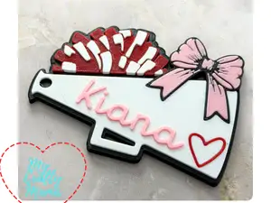 Cheer Keychain - Customizable Name and colors