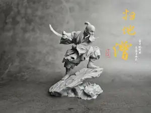 中国古代武侠系列 扫地僧 雕塑艺术品摆件