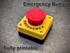 Emergency Big Red Button - fully printable