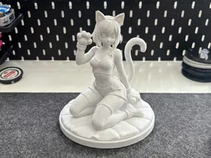 Cute Cat Girl | Neko Waifu Anime Statue