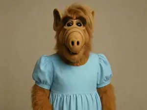 Alf con Vestido