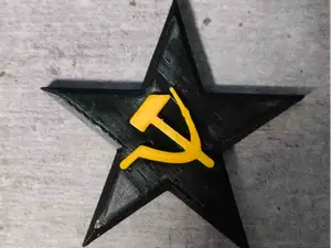 Soviet badge for ushanka