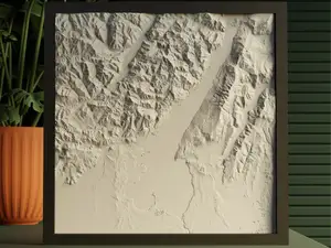 Gardasee 3D Model with Frame