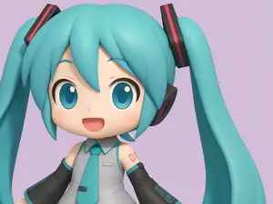 Chibi Idol Miku – Cute 3D Printed Figurine