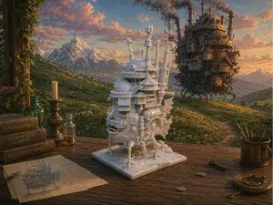 Howl's Moving Castle Diorama Studio Ghibli