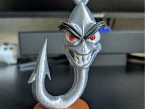 Böser Angelhaken Figur