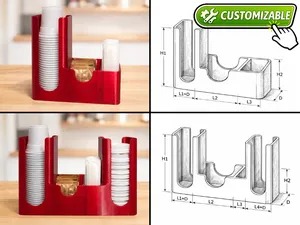 Parametric Cup Dispenser Generator