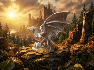 Forest Guardian Dragon – Epic Fantasy Desk Display