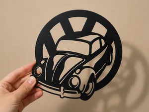 Classic Beetle Wall Art – Retro Car Decor