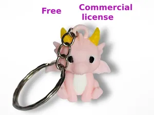 Mini dragon keychain