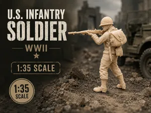 U.S. Infantry Soldier – 1:35 Scale WWII Figure