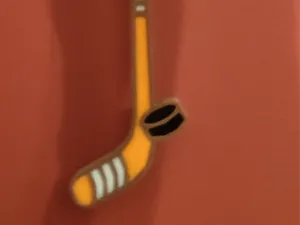 Hockey Stick Keychain