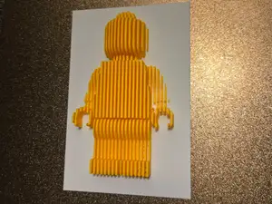 Legos inspired layered sculpture artwork