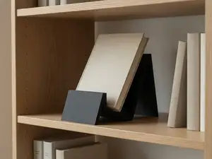Book Stand / Bookend Minimal Nero