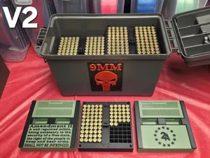 1k rounds 9mm Stackable with Desiccant tray. V2