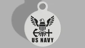 United States Navy Keyring