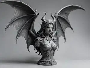 恶魔女王 半身像