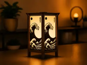 Shoji Art Lamp – Sakura & Kanagawa LED