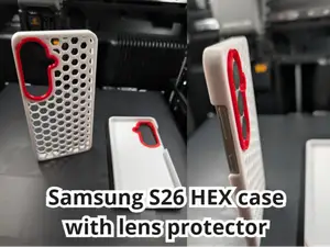 Samsung S26 HEX case with lens protector