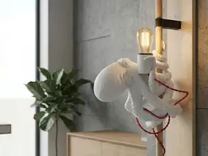 Folpo: Hybrid AI-CAD Wall Lamp