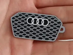 Audi front grill keychain