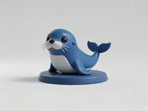 海狮-海洋动物生物系列-幼儿认知百科-儿童涂色过家家玩具