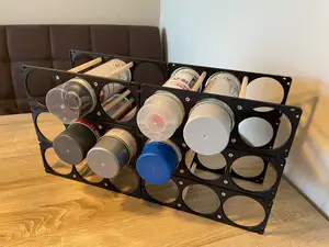 Spray Can shelf/holder (modularly expandable)