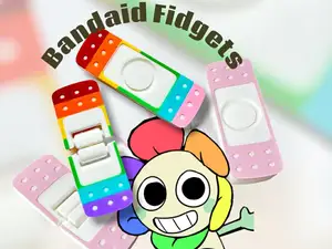 Band-Aid Fidget Spinner and flip rotate