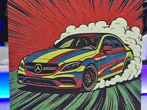 Mercedes Drift - 5 Colors - Hueforge 200x200