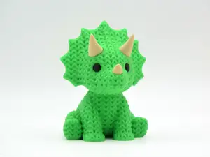 Knitted Triceratops Dinosaur