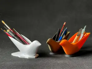 Bird Pencil Holder (brushes, pens, tools ...)