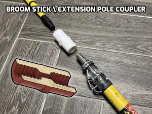 Extension Pole /  Broomstick / Roller Pole coupler