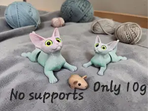 SC Flexi Siamese Cat - glass eye compatible