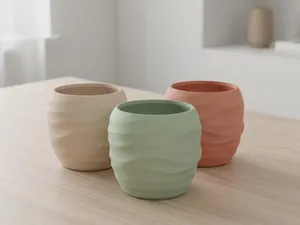 Nordic Wave Planter | Modern Minimalist Pot