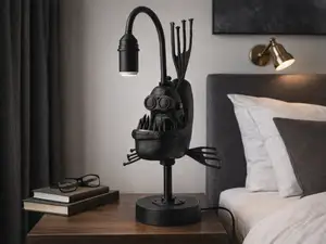 Anglerfish Sculptural Table Lamp - Unique Decor
