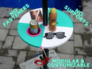 Modular Umbrella Table for Beach / Pool