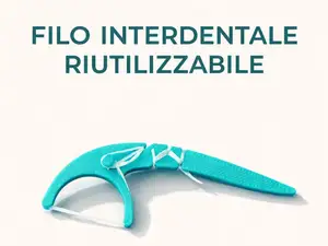 filo interdentale riutilizzabile - 1g- 10 minuti