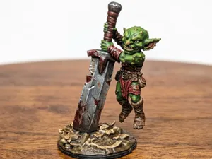 DnD Goblin Barbarian or Fighter with Greatsword