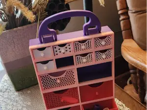 Doll shoes & clothes storage