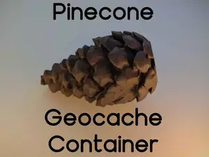 Pine Cone Geocache Container